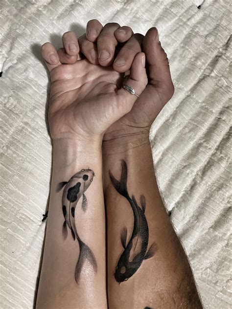 matching yin yang tattoos|yin yang fish tattoo meaning.